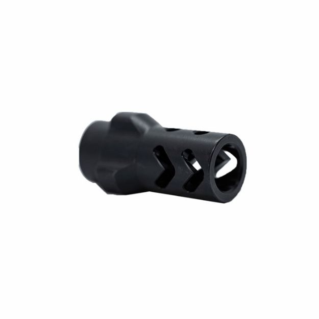 Picture of 9Mm 3-Lug Adapter Dual Chevron Muzzle Brake 1/2-36