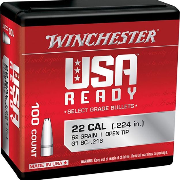 Picture of 224 Caliber (0.224'') 62Gr Open Tip Range 100/Box