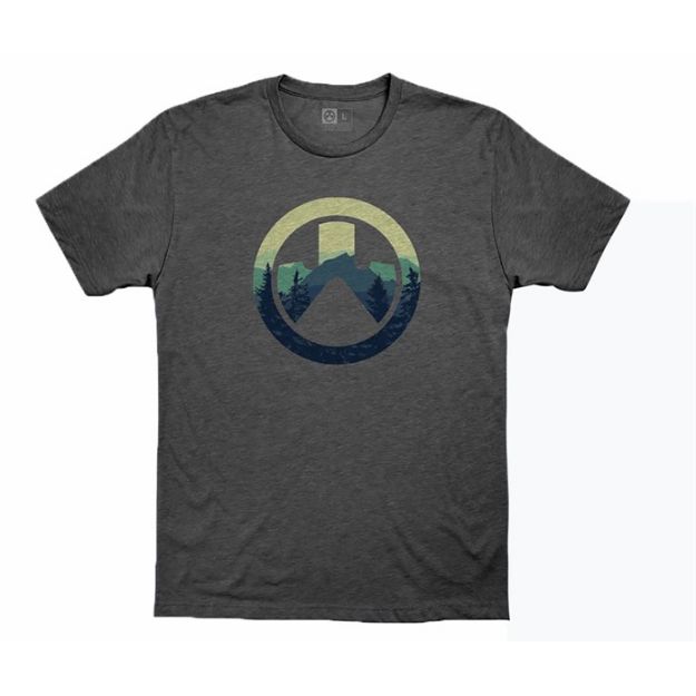 Picture of Cascade Icon Logo T-Shirt Charcoal Heather Small