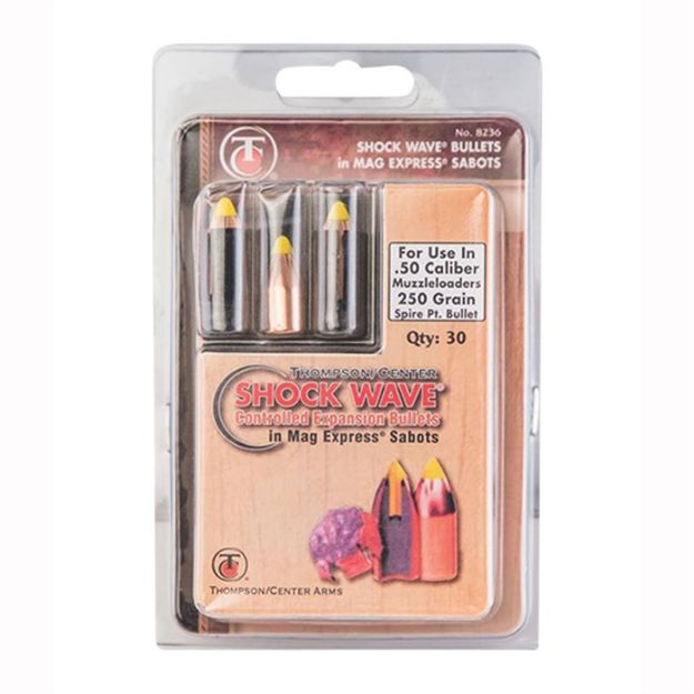 Picture of 50 Caliber 250Gr Polymer Tip Spire Point Sabot 30/Box