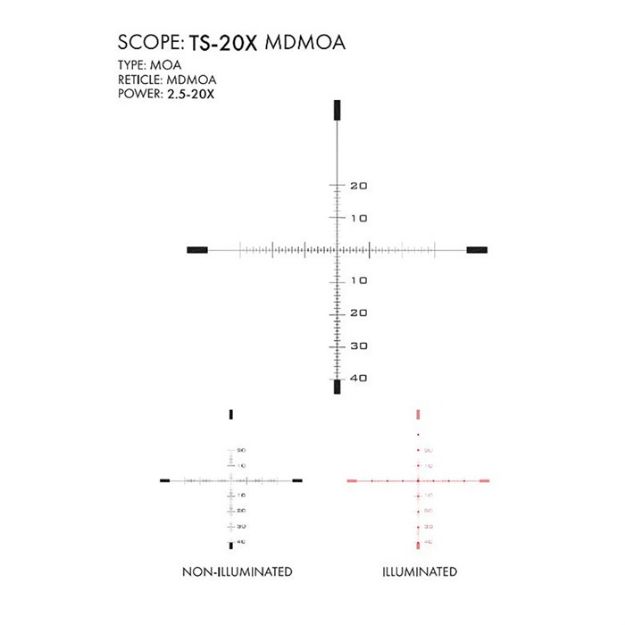 Picture of 2.5-20X50mm Ffp Illuminated Mdmoa Reticle Black