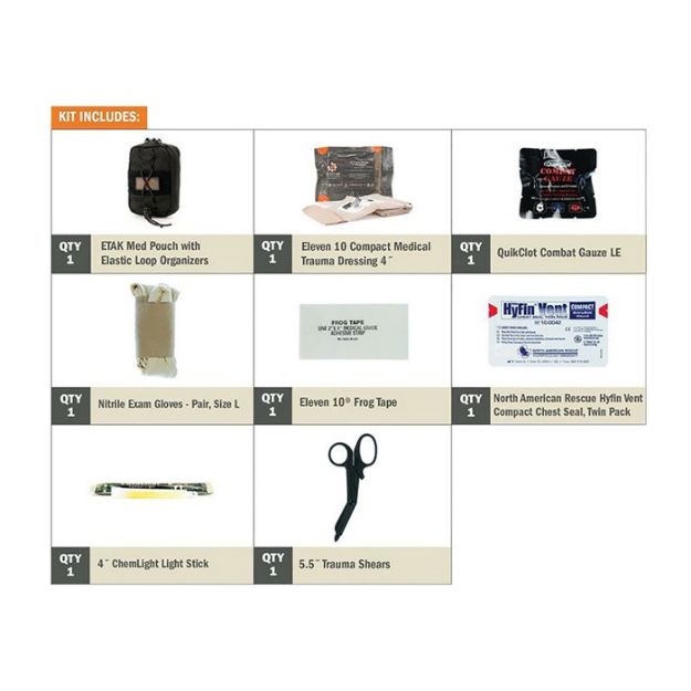 Picture of Etak Kit Contents W/Compressed Gauze