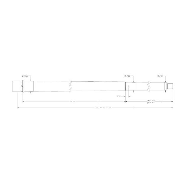 Picture of 22 Nosler 1-8 Twist 22'' Carbon Fiber Barrel