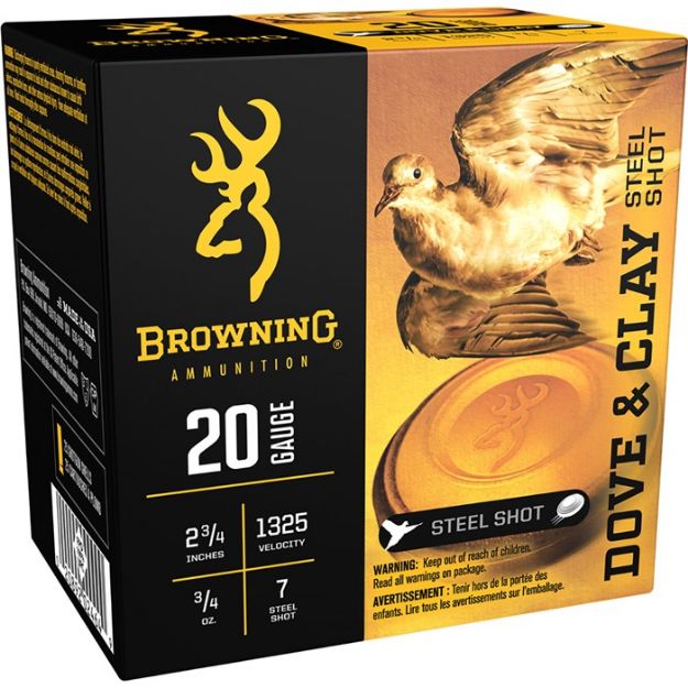 Picture of Dove & Clay 20 Gauge 2-3/4'' 3/4Oz #7 Steel Shot 25/Box