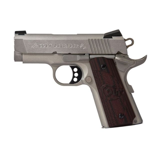 Picture of Defender 45 Acp 3'' Bbl (1)7Rd Mag Ss/Black W/Cherry Grip