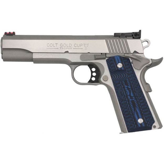 Picture of Gold Cup Lite 38 Super 5'' Bbl (1)9Rd Mag Stainless/Blue