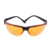 Picture of Amber Blue/Bronze/Clear/Orange Pyramex Shooting Glasses Blk