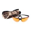 Picture of Amber Blue/Bronze/Clear/Orange Pyramex Shooting Glasses Blk