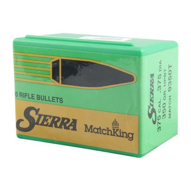 Picture of 375 Caliber (0.375'') 350Gr Hollow Point Boat Tail 50/Box