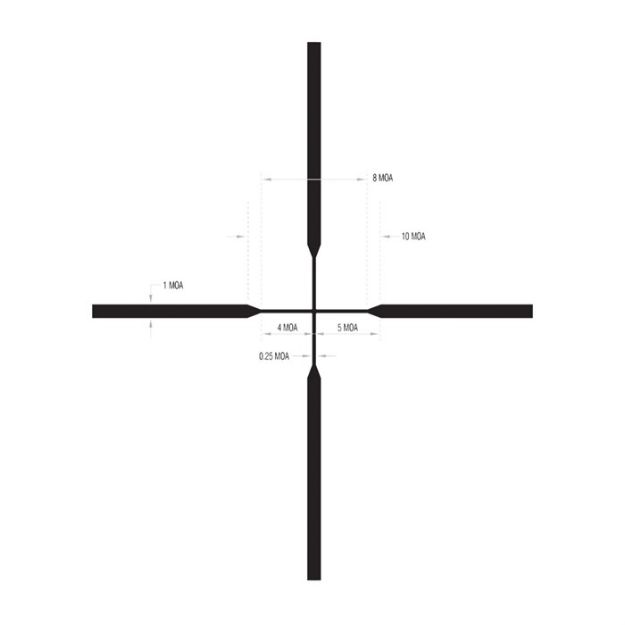 Picture of Huron 3-9X40mm Sfp Standard Duplex Reticle Black