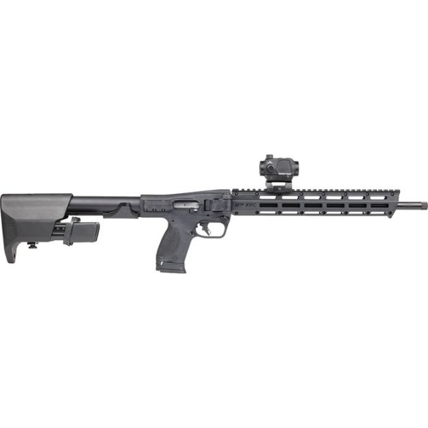 Picture of M&P Fpc 9Mm 16.25'' Bbl (1)17Rd & (2)23Rd Black W/Ct Red Dot