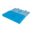 Picture of Flip Top Pistol Ammo Box 40 S&W-45 Acp 200 Round Clear Blue