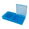 Picture of Flip Top Pistol Ammo Box 40 S&W-45 Acp 200 Round Clear Blue