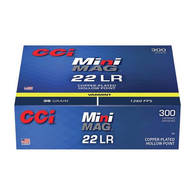 Picture of 22 Long Rifle 36Gr Copper-Plated Hollow Point 300/Box