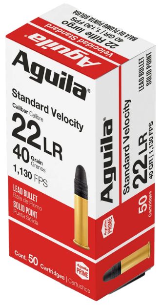Picture of Standard Velocity 22 Long Rifle 40Gr Lead Solid Point 50/Box