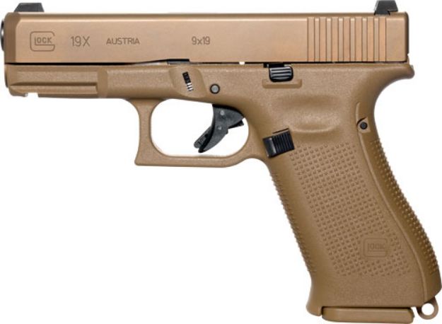 Picture of Glock 19X 9Mm Luger Fs 2-19Rd & 1-17Rd  Fde Rebuilt