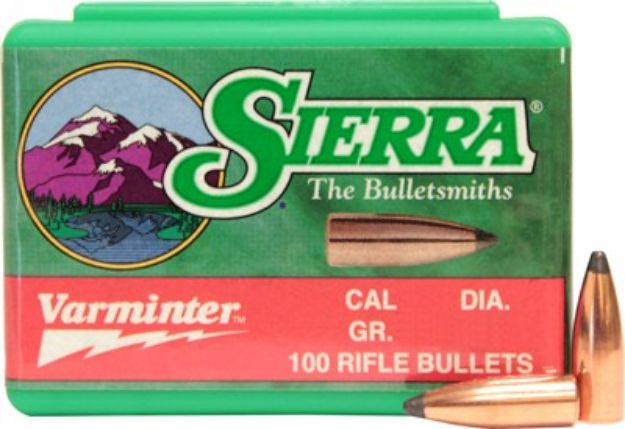 Picture of Sierra Bullets .22 Cal .224 55Gr Sp 100Ct !