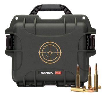 Show details for NANUK 908AMMO1 NANUK CASE W/WHT TARGET LOGO BLK Picture of NANUK 908AMMO1 NANUK CASE W/WHT TARGET LOGO BLK