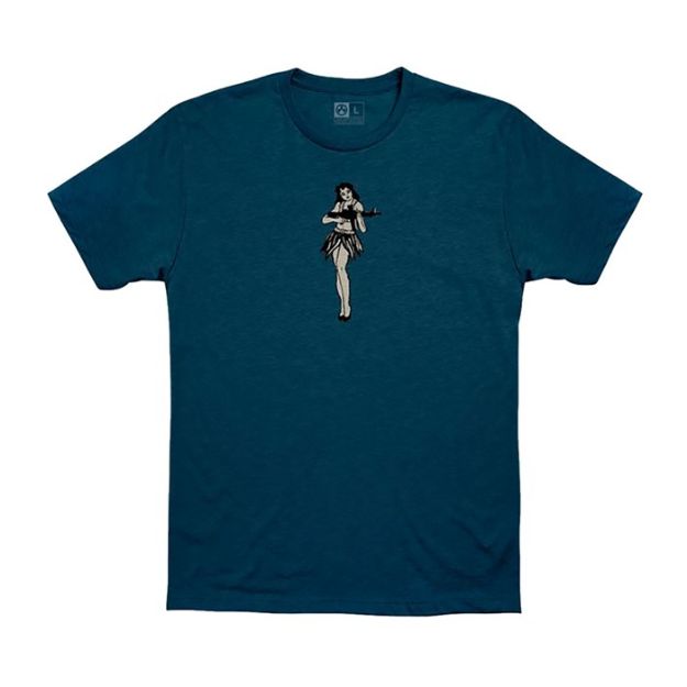 Picture of Hula Girl Cvc T-Shirt Blue Stone Heather Sm