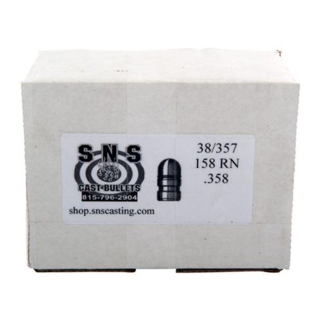 Picture of Cast 38 Caliber (.358'') 158Gr Round Nose Lead 500/Box