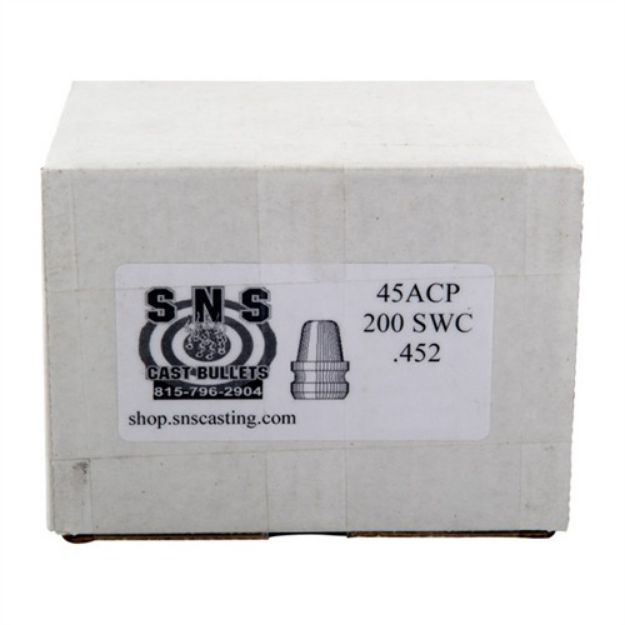 Picture of Semi-Wad Cutter 45 Cal (.452'') 200Gr Swc 500/Box