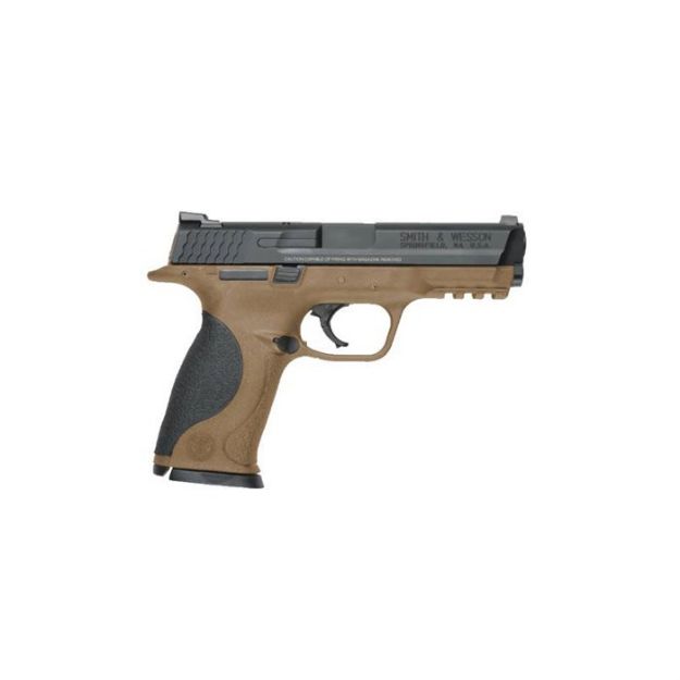 Picture of M&P40 4.25In 40 S&W Melonite Fde Steel Novak Lo-Mount Carry