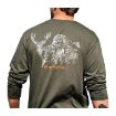 Picture of Muley Cotton Long Sleeve T-Shirt Xl Olive Drab