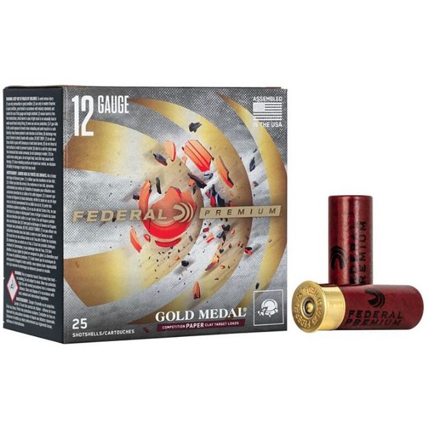 Picture of Gold Medal Paper 12 Gauge 2-3/4'' 1Oz #8 Shot 1180 Fps 25/Box