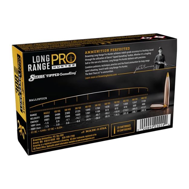 Picture of 308 Winchester 165Gr Sierra Tipped Gameking 20/Box