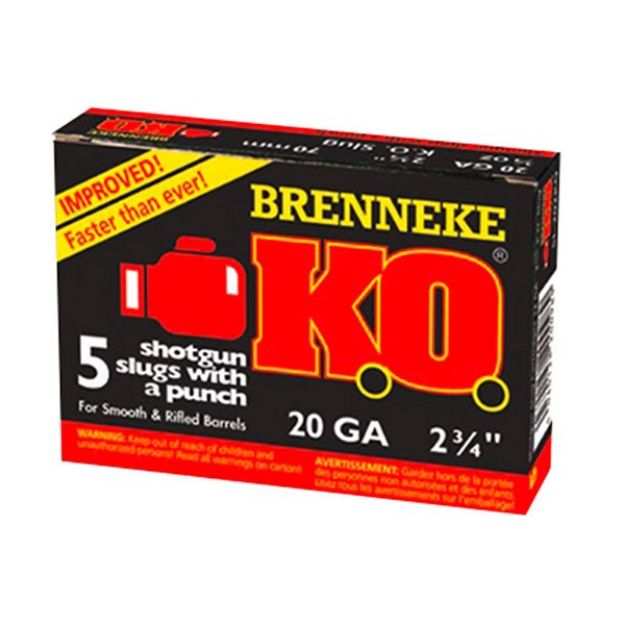 Picture of K.O. 20 Gauge 2-3/4'' 3/4Oz Rifled Slug 5/Box