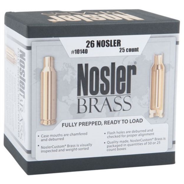 Picture of Nosler Brass 26 Nosler 25/Bx
