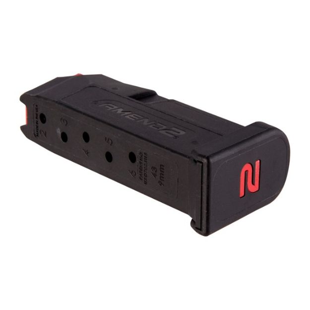 Picture of Amend2 Glock 43 6 Round Black Magazine