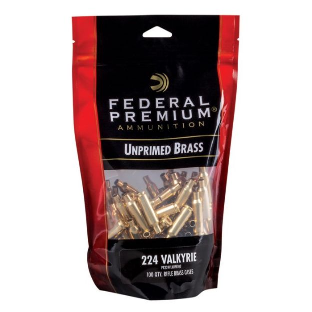 Picture of Federal Unprimed Bagged Brass 224 Valkyrie 100/Bx