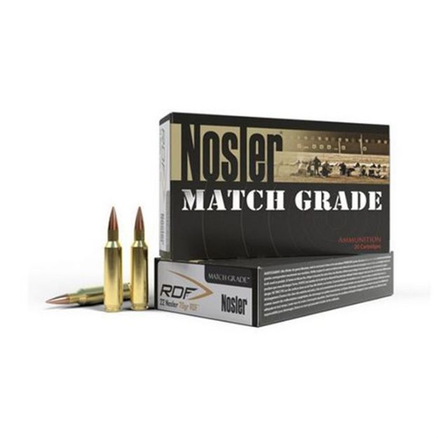 Picture of Nosler Ammo 22 Nosler 70Gr Rdf Hpbt (20 Ct.)