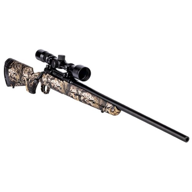 Picture of Savage Axis Xp Mobuc Camo 243 Win 22    Bbl Weaver Scope