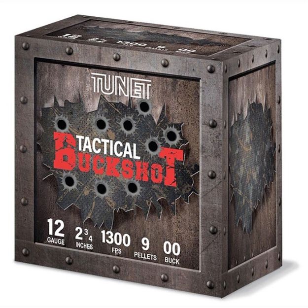 Picture of Tunet 12Ga 2-3/4 9 Pellet 00 Buck 250Rd Case