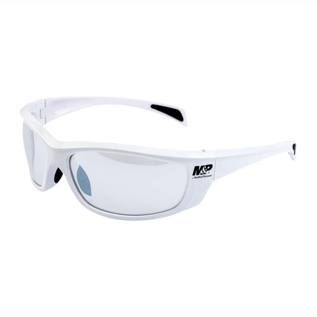 Picture of M&P Whitehawk White Frame/Clear Mirror Lens Glasses