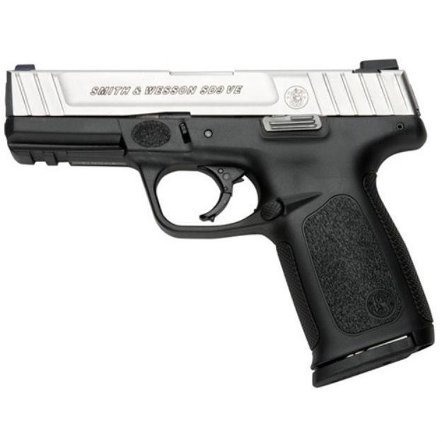 Picture of Smith & Wesson Sd9 Ve 9Mm 4''  Barrel Stainless Low Cap.