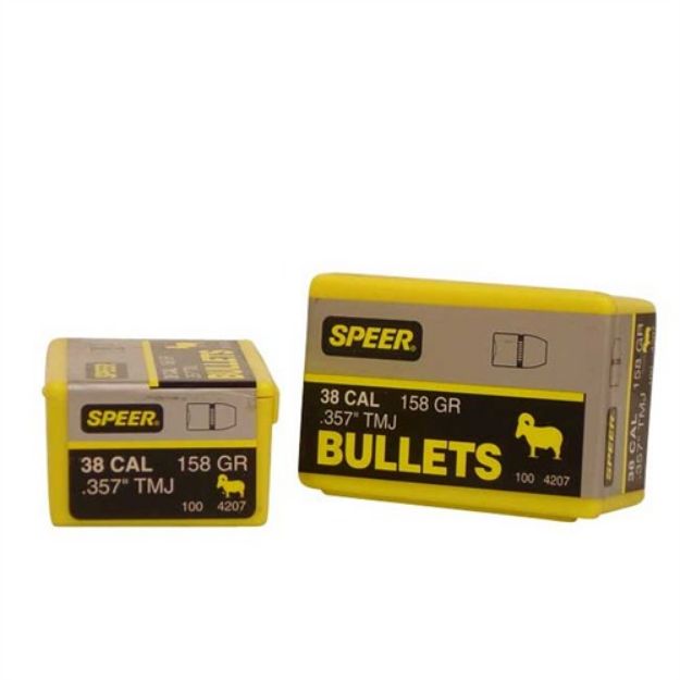 Picture of Speer Bullet 38Cal .357 158Gr Tmj