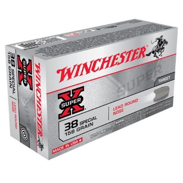 Picture of Winchester Super-X 38 Spl 158Gr Lrn 50/Bx