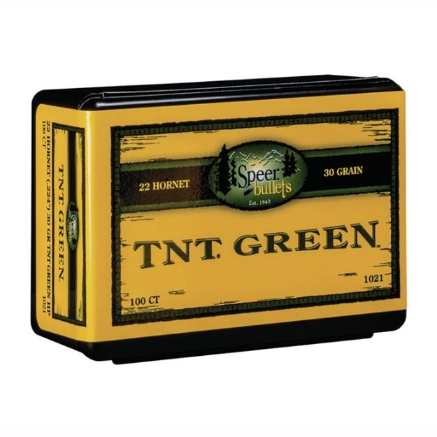 Picture of Speer Tnt Varmint Green Bullets 22 Caliber 30 Gr 100Bx