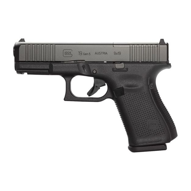 Picture of Glock 19 Gen 5 Compact 9Mm Luger Mos (3)15-Rd Black Rebuilt