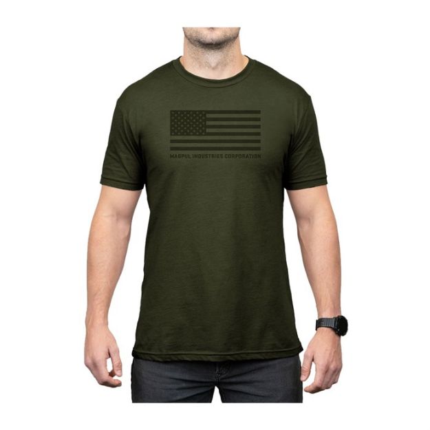 Picture of Standard Cotton T-Shirt Olive Drab Large