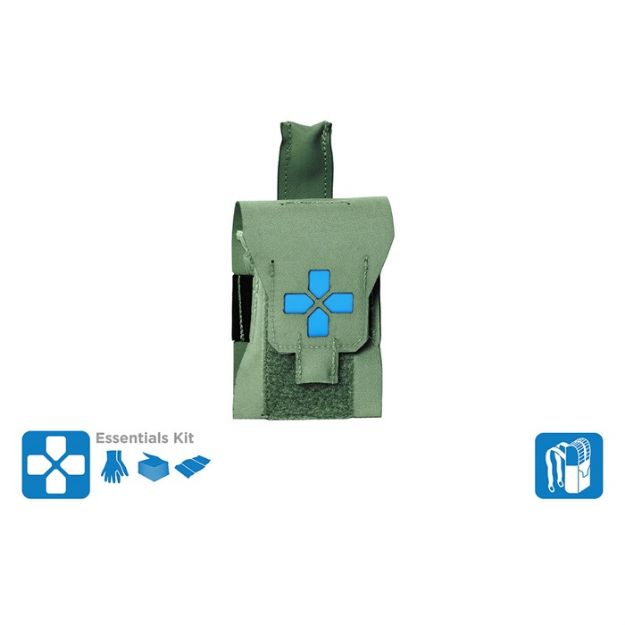 Picture of Micro Trauma Kit Now!-Nano-Essential Supplies-Ranger Green