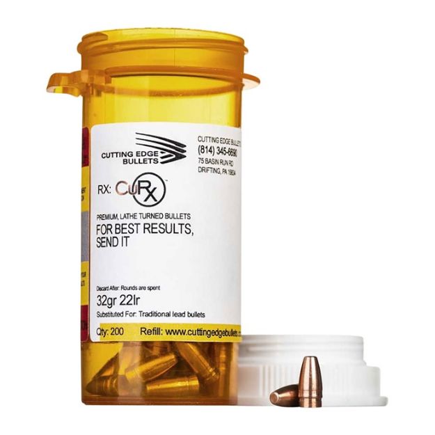 Picture of Curx™ 22Lr (0.223'') Copper Flat Nose 32Gr 200/Bottle