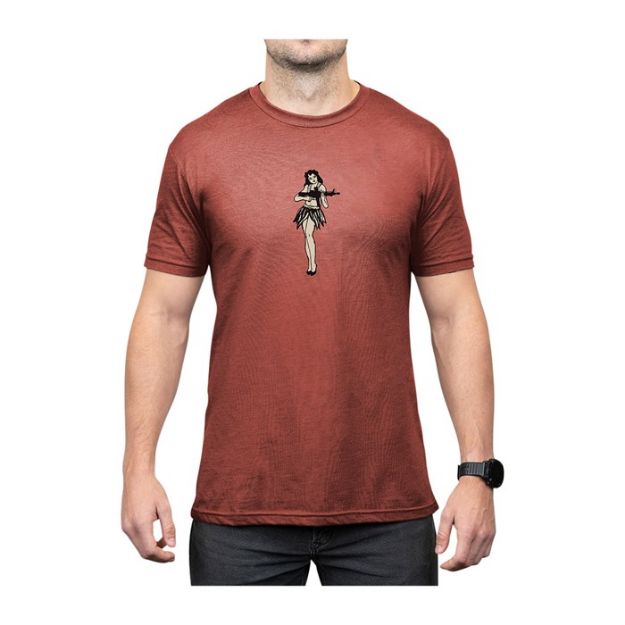 Picture of Hula Girl Cvc T-Shirt Sm Redrock Heather