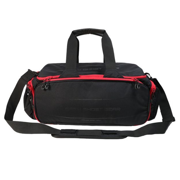 Picture of Large Range Bag Black With Red Zips