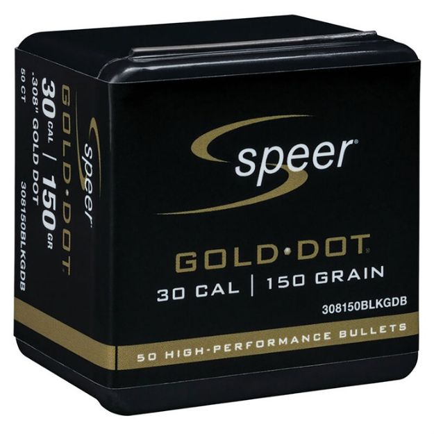 Picture of 30 Caliber (0.308'') 150Gr Gold Dot Soft Point 50/Box Bc .463