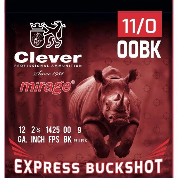 Picture of Mirage Express Buckshot 12Ga 2-3/4'' 9 Pellet #00 250/Case