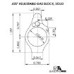 Picture of Ar-15 Solid Titanium Adjustable Gas Block .625'' Black